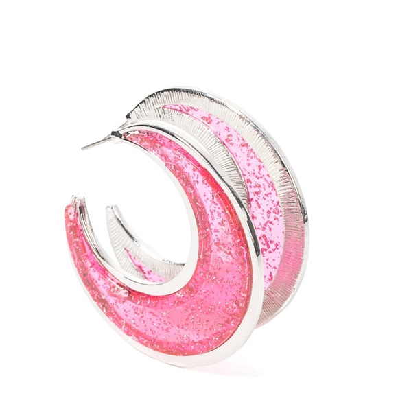 Charismatically Curvy - Pink earrings